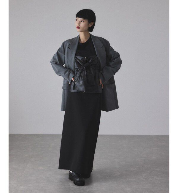 ADAM ET ROPE'「【サステナブル】ダブルブレストジャケット」|テーラードジャケット|