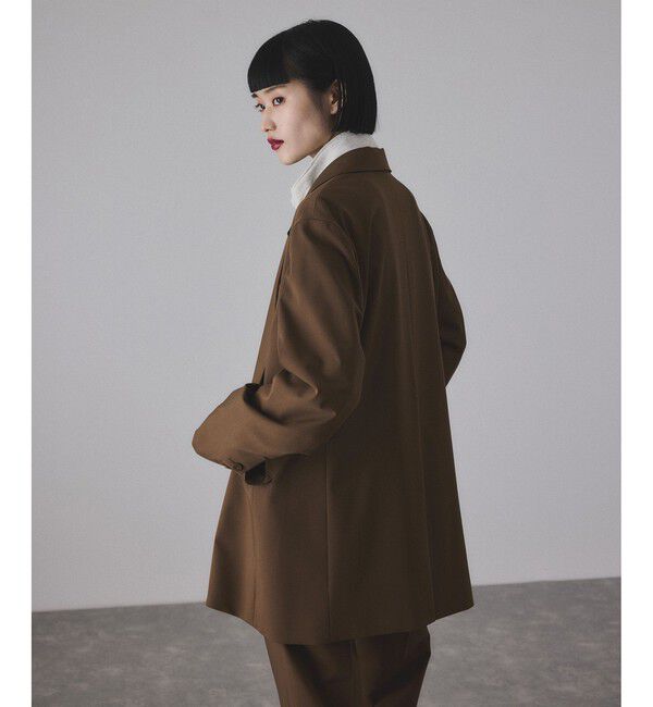 ADAM ET ROPE'「【サステナブル】ダブルブレストジャケット」|テーラードジャケット|