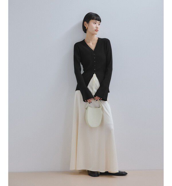 ADAM ET ROPE'「【WEB限定】エコベロVネックカーディガン」|カーディガン|