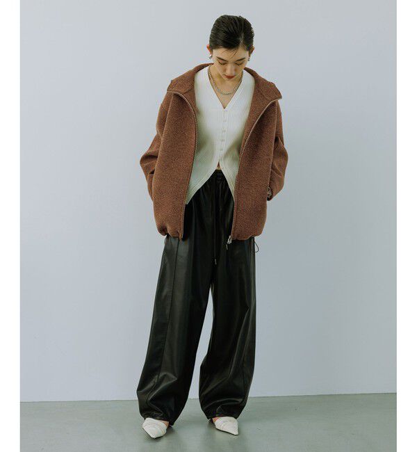 ADAM ET ROPE'「【WEB限定】エコベロVネックカーディガン」|カーディガン|