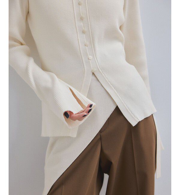 ADAM ET ROPE'「【WEB限定】エコベロVネックカーディガン」|カーディガン|