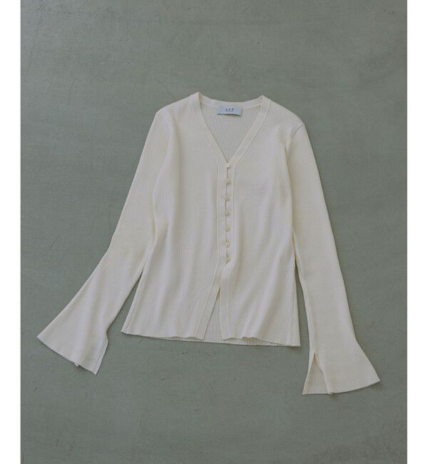ADAM ET ROPE'「【WEB限定】エコベロVネックカーディガン」|カーディガン|