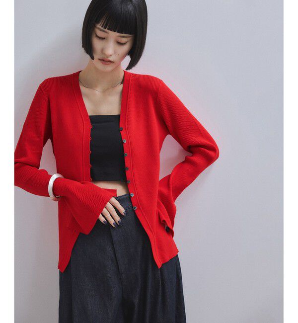 ADAM ET ROPE'「【WEB限定】エコベロVネックカーディガン」|カーディガン|