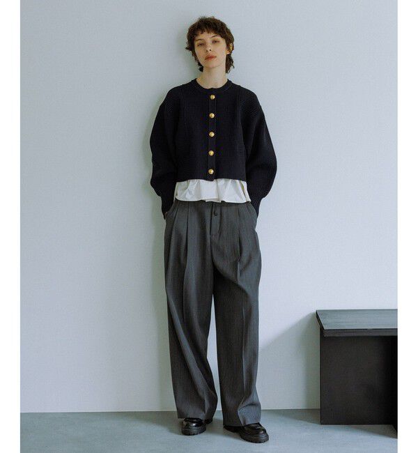 ADAM ET ROPE'「TWドロストドカンスラックス」|スラックス|