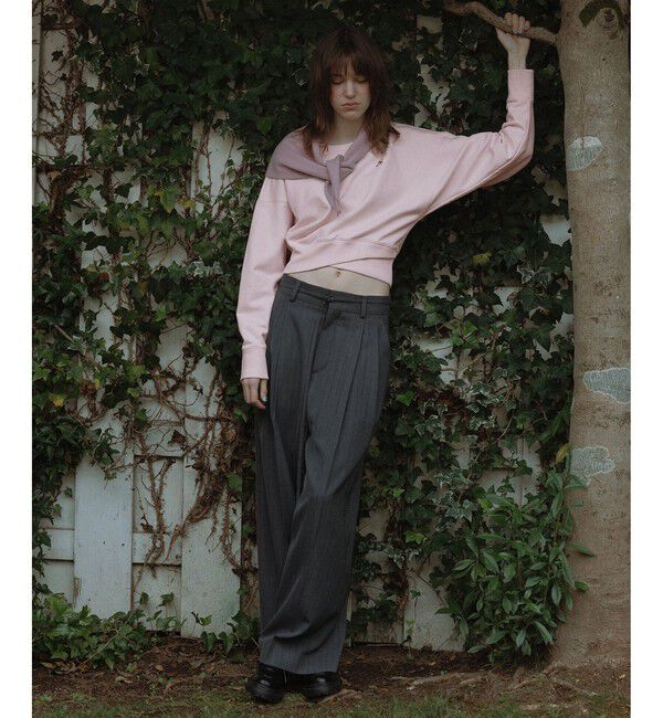 ADAM ET ROPE'「TWドロストドカンスラックス」|スラックス|