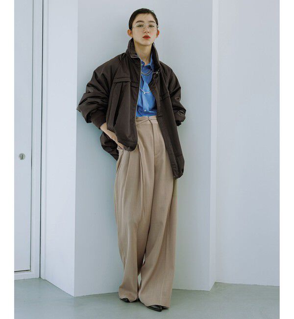 ADAM ET ROPE'「TWドロストドカンスラックス」|スラックス|