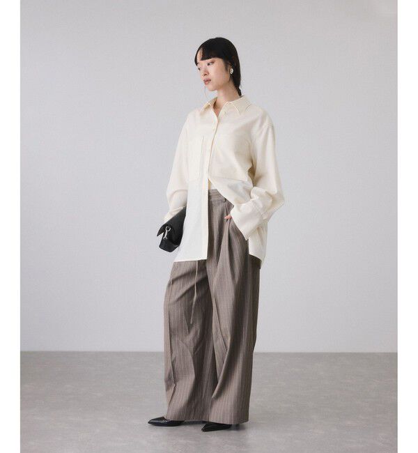 ADAM ET ROPE'「TWドロストドカンスラックス」|スラックス|