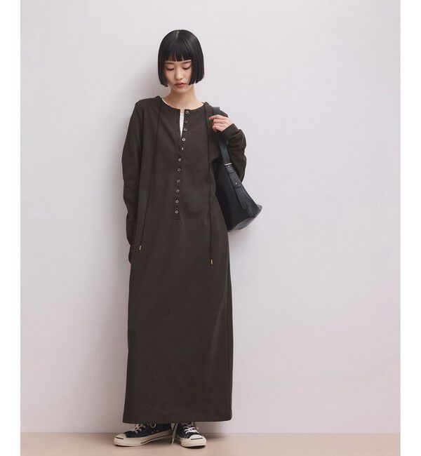 ADAM ET ROPE'「【WEB限定】マルチWAYヘンリーネックワンピース」|ワンピース|