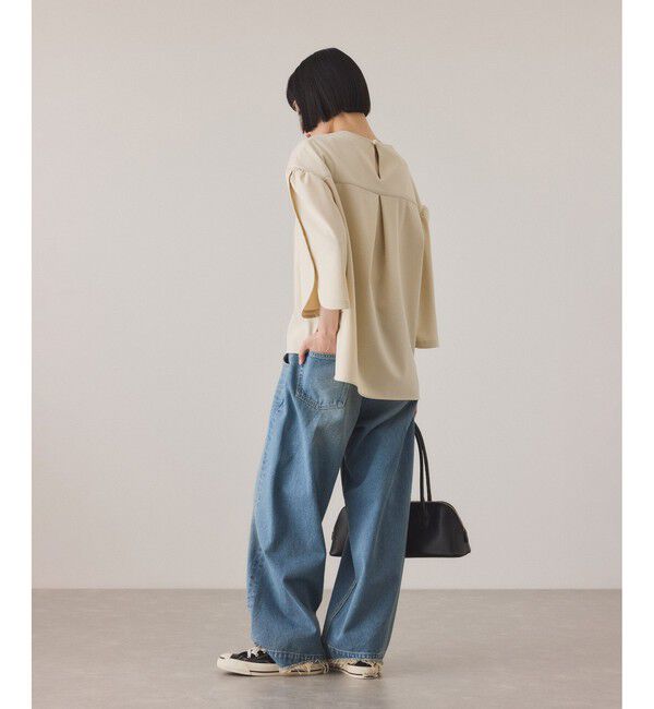 ADAM ET ROPE'「チューリップスリーブプルオーバー/UVカット」|シャツ・ブラウス|