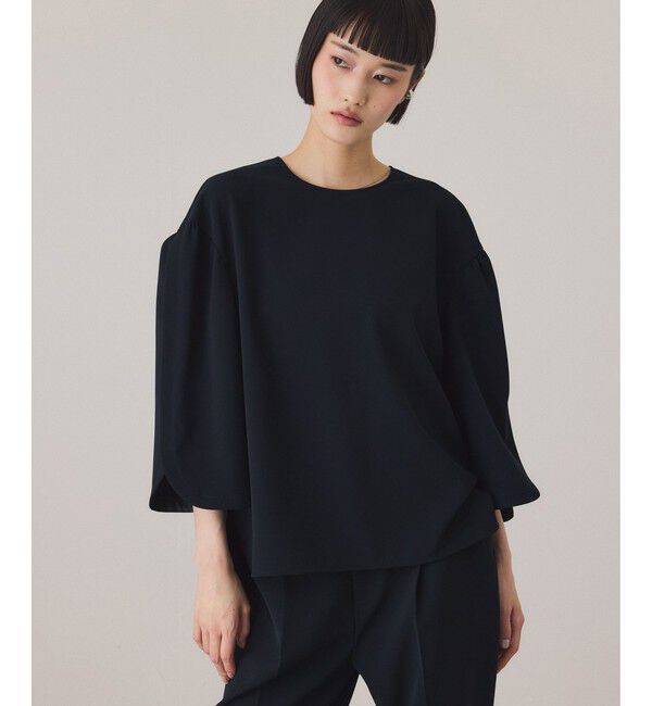 ADAM ET ROPE'「チューリップスリーブプルオーバー/UVカット」|シャツ・ブラウス|