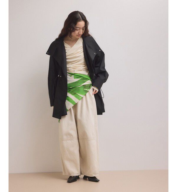 ADAM ET ROPE'「【WEB限定】・【サステナブル】スタンドカラーハーフモッズコート」|ミリタリー・モッズコート|