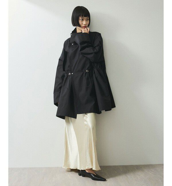 ADAM ET ROPE'「【WEB限定】・【サステナブル】スタンドカラーハーフモッズコート」|ミリタリー・モッズコート|