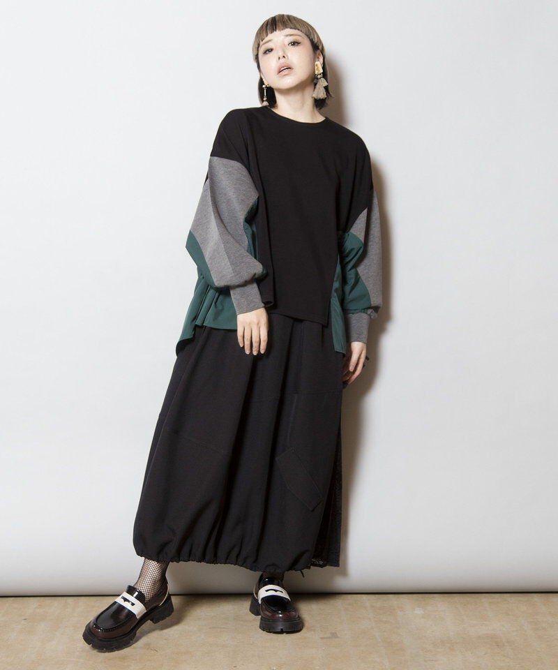  「サイドギャザープルオーバー」|Tシャツ・カットソー|