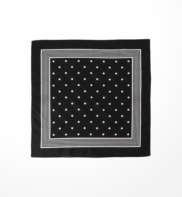 LABOUR AND WAIT「【LABOUR AND WAIT】SPOTTY HANDKERCHIEF BLACK」|タオル|