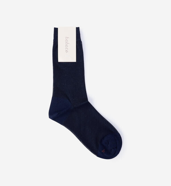  「babaco | ナイロン シアーソックス WOMEN」|ソックス|NAVY