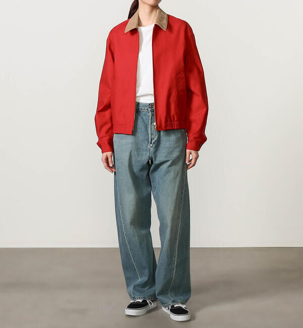  「SOPHIE TALKS ABOUT THE WEATHER | バイオウォッシュ バックシンチ デニムパンツ WOMEN」|デニム|