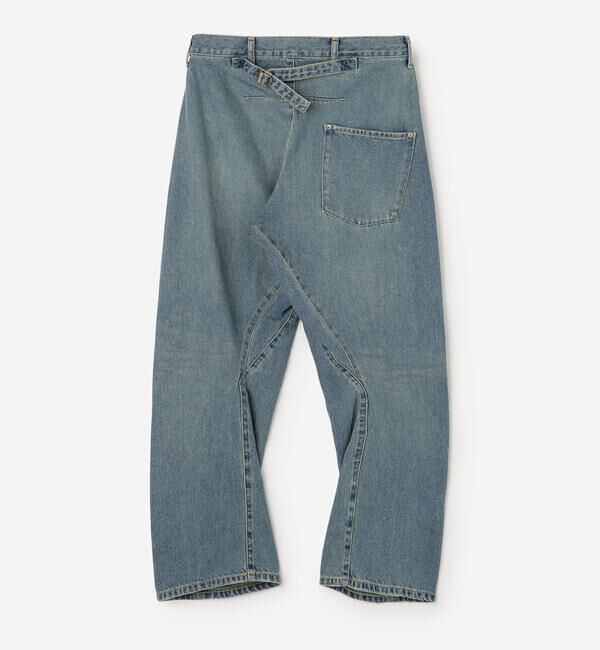  「SOPHIE TALKS ABOUT THE WEATHER | バイオウォッシュ バックシンチ デニムパンツ WOMEN」|デニム|