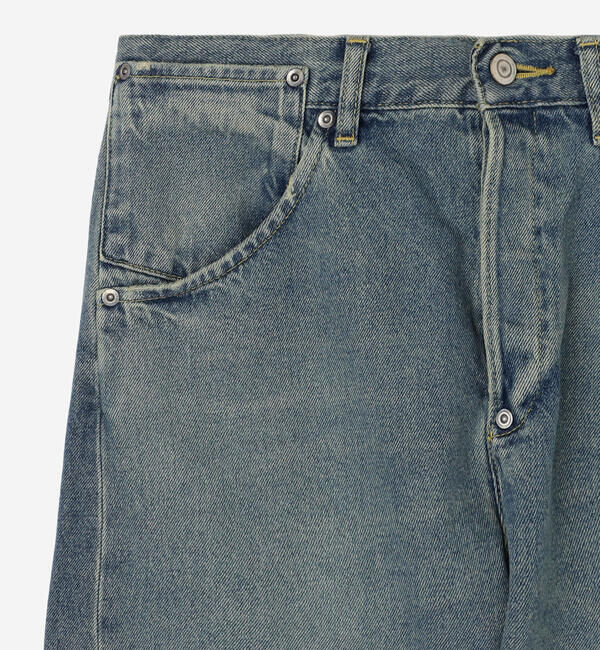  「SOPHIE TALKS ABOUT THE WEATHER | バイオウォッシュ バックシンチ デニムパンツ WOMEN」|デニム|