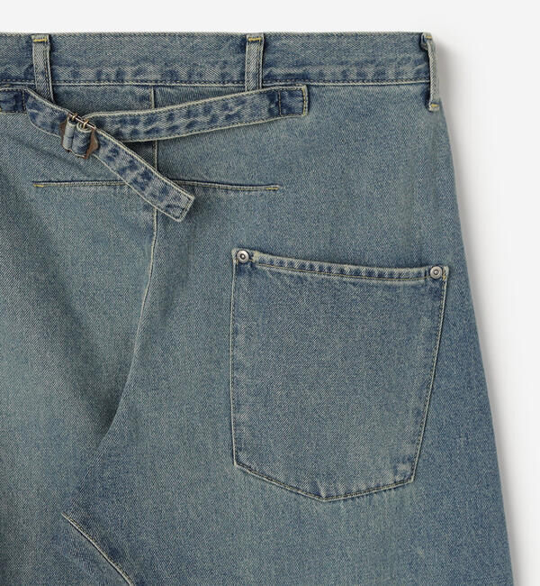  「SOPHIE TALKS ABOUT THE WEATHER | バイオウォッシュ バックシンチ デニムパンツ WOMEN」|デニム|