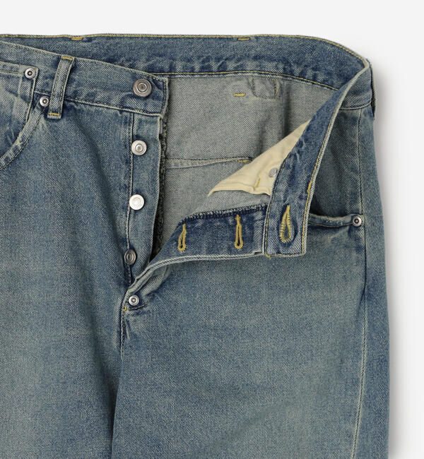  「SOPHIE TALKS ABOUT THE WEATHER | バイオウォッシュ バックシンチ デニムパンツ WOMEN」|デニム|