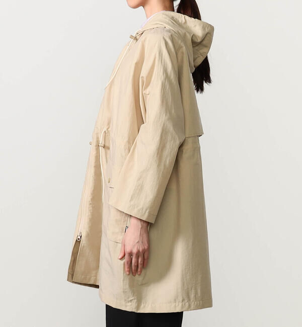 GYMPHLEX「Gymphlex | ナイロンタッサー フードジップコート WOMEN」|ミリタリー・モッズコート|