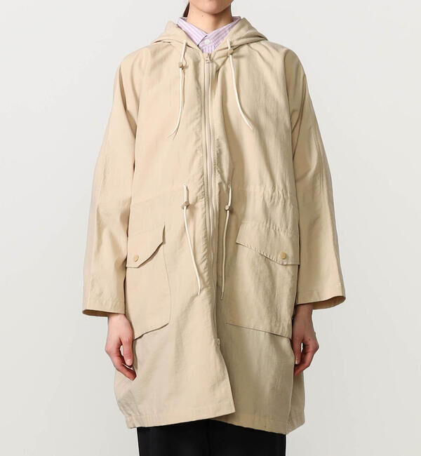 GYMPHLEX「Gymphlex | ナイロンタッサー フードジップコート WOMEN」|ミリタリー・モッズコート|