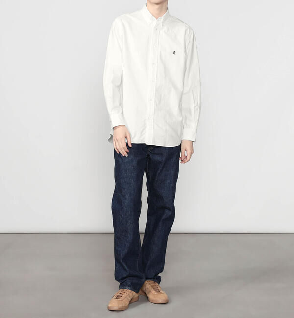 GYMPHLEX「Gymphlex | オックスフォード 長袖ボタンダウンシャツ SOLID MEN」|シャツ・ブラウス|