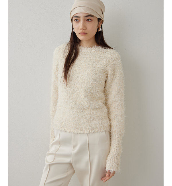  「ツィードニットプルオーバー」|ニット・セーター|