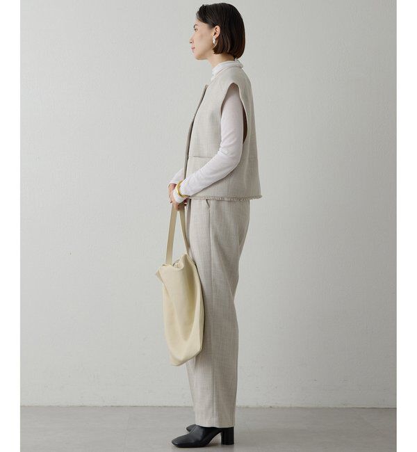 THE PAUSE「【THE PAUSE】ツイードショートジレ」|ベスト・ジレ|