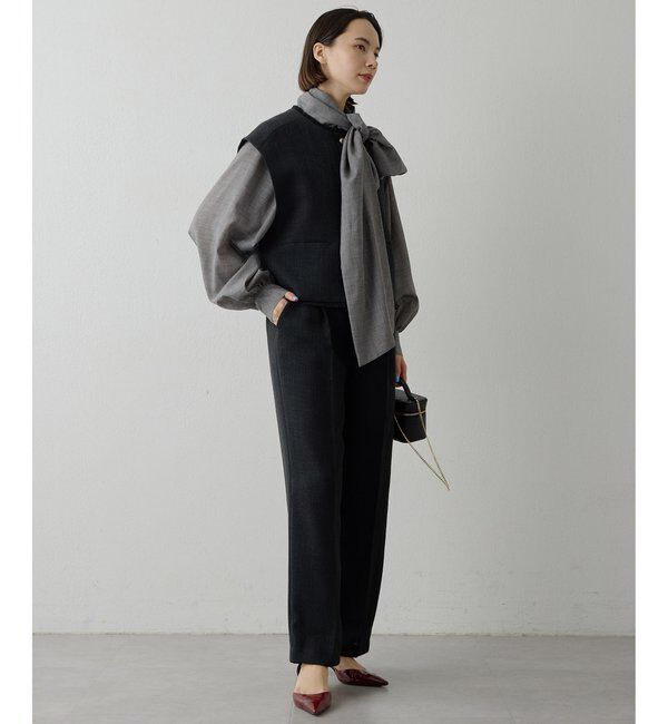 THE PAUSE「【THE PAUSE】ツイードショートジレ」|ベスト・ジレ|