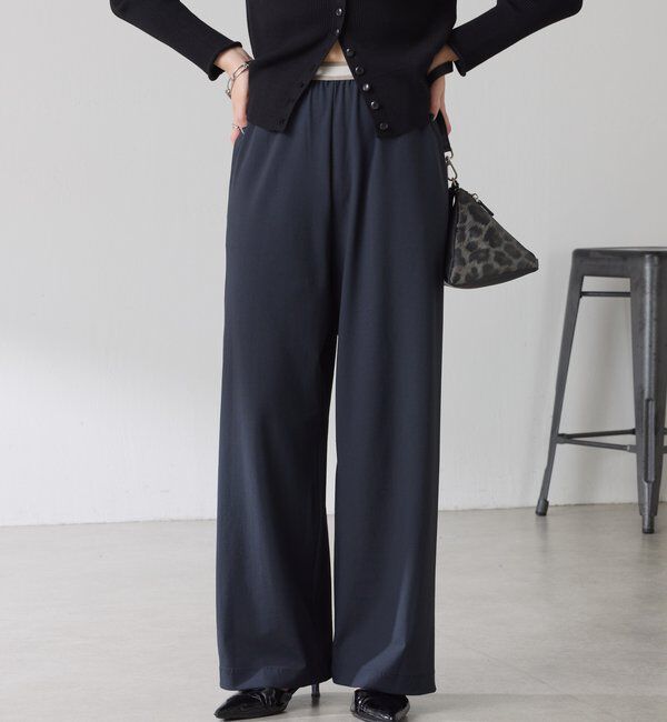  「ロゴベルトトリコットパンツ」|チノ|