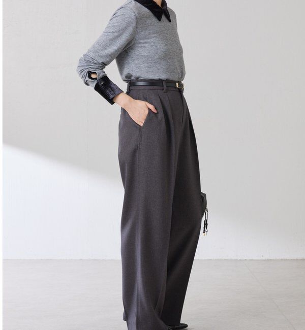  「ベロアドッキングカットソー」|Tシャツ・カットソー|