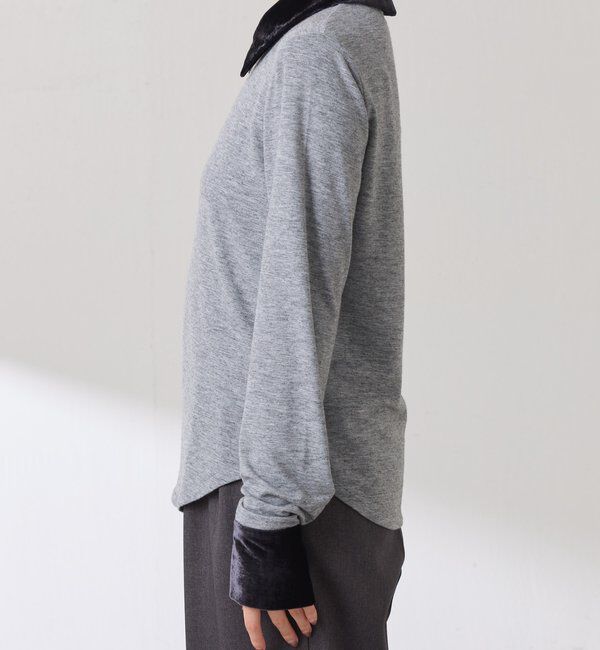  「ベロアドッキングカットソー」|Tシャツ・カットソー|