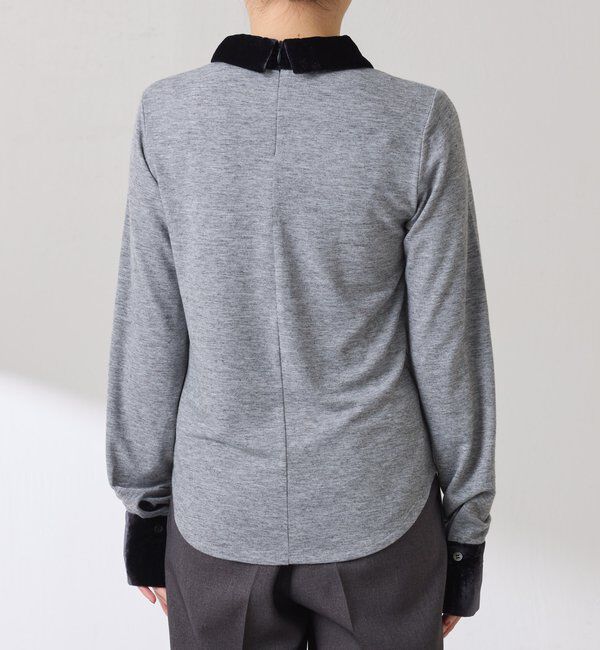  「ベロアドッキングカットソー」|Tシャツ・カットソー|