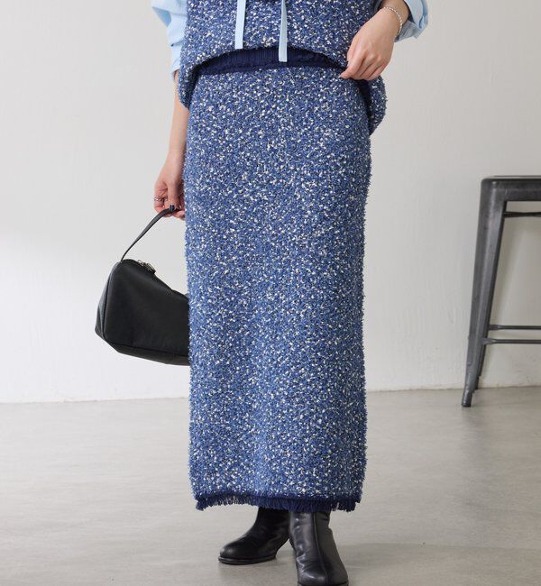  「ツイードライクニットスカート」|スカート|