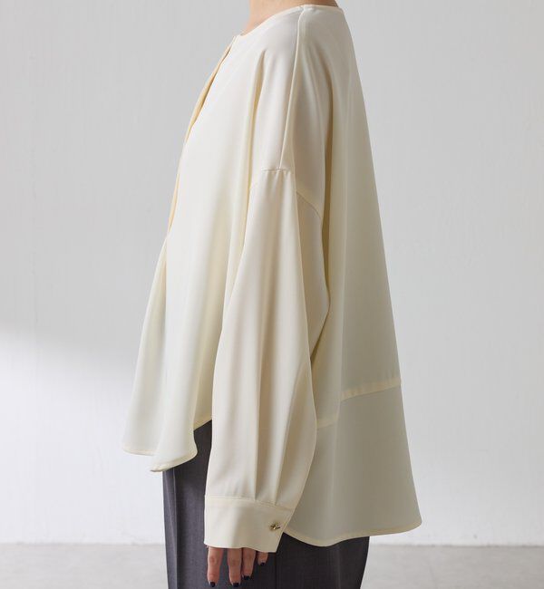  「スキッパーオーバーブラウス」|シャツ・ブラウス|