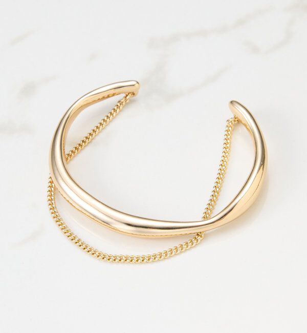  「【PAPILLONNER/パピヨネ】チェーンレイヤードバングル」|リング|