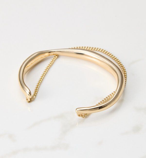  「【PAPILLONNER/パピヨネ】チェーンレイヤードバングル」|リング|