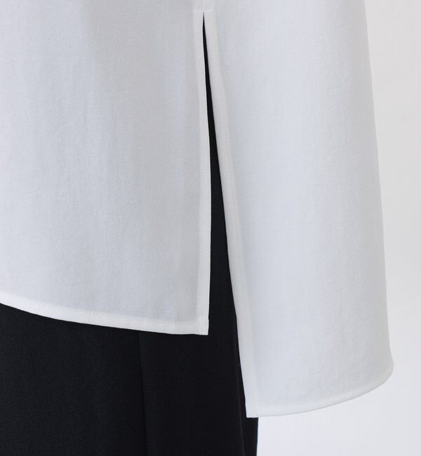  「スクエアネックジョーゼットロゴロンT」|Tシャツ・カットソー|