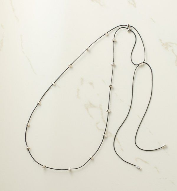  「【PAPILLONNER/パピヨネ】ニュアンスメタル2WAYネックレス」|リング|