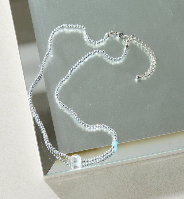  「【PAPILLONNER/パピヨネ】シャイニービーズネックレス」|リング|