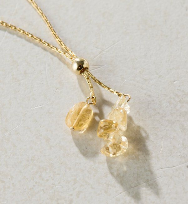  「【PAPILLONNER/パピヨネ】天然石Y字ネックレス」|リング|