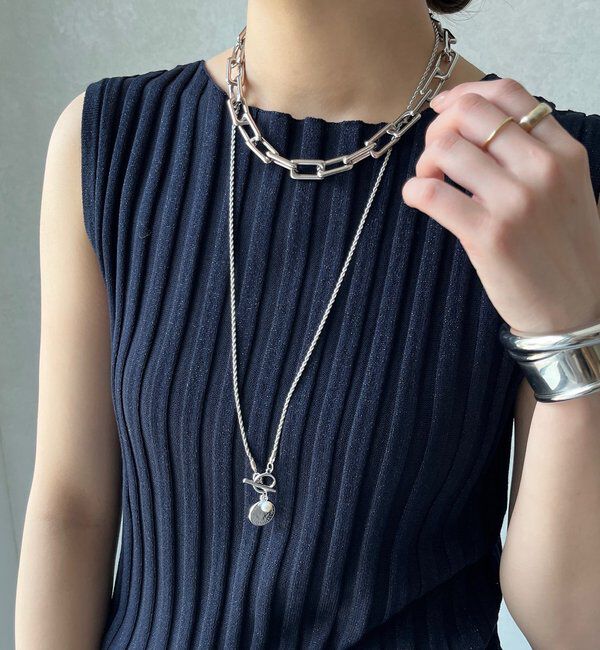  「コインネジリチェーンネックレス」|ネックレス|