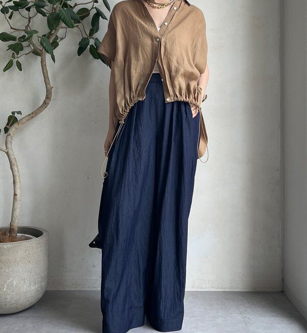  「シャンブレータックワイドパンツ」|チノ|