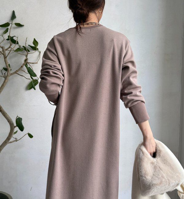  「ブークレーダンボールロングスリーブワンピース」|ワンピース|