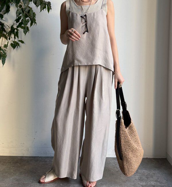  「【セットアップ対応】キュプラレーヨンキャミ」|シャツ・ブラウス|