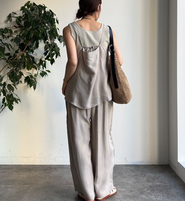  「【セットアップ対応】キュプラレーヨンキャミ」|シャツ・ブラウス|