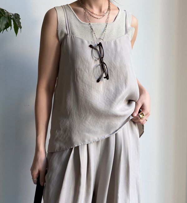  「【セットアップ対応】キュプラレーヨンキャミ」|シャツ・ブラウス|