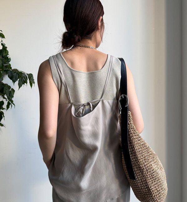  「【セットアップ対応】キュプラレーヨンキャミ」|シャツ・ブラウス|