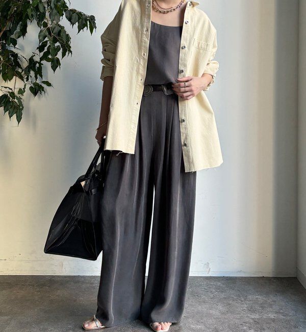  「【セットアップ対応】キュプラレーヨンキャミ」|シャツ・ブラウス|